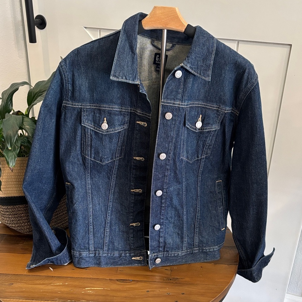 GAP Dark Blue Denim Jacket. XXL - Picture 2 of 9